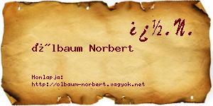 Ölbaum Norbert névjegykártya